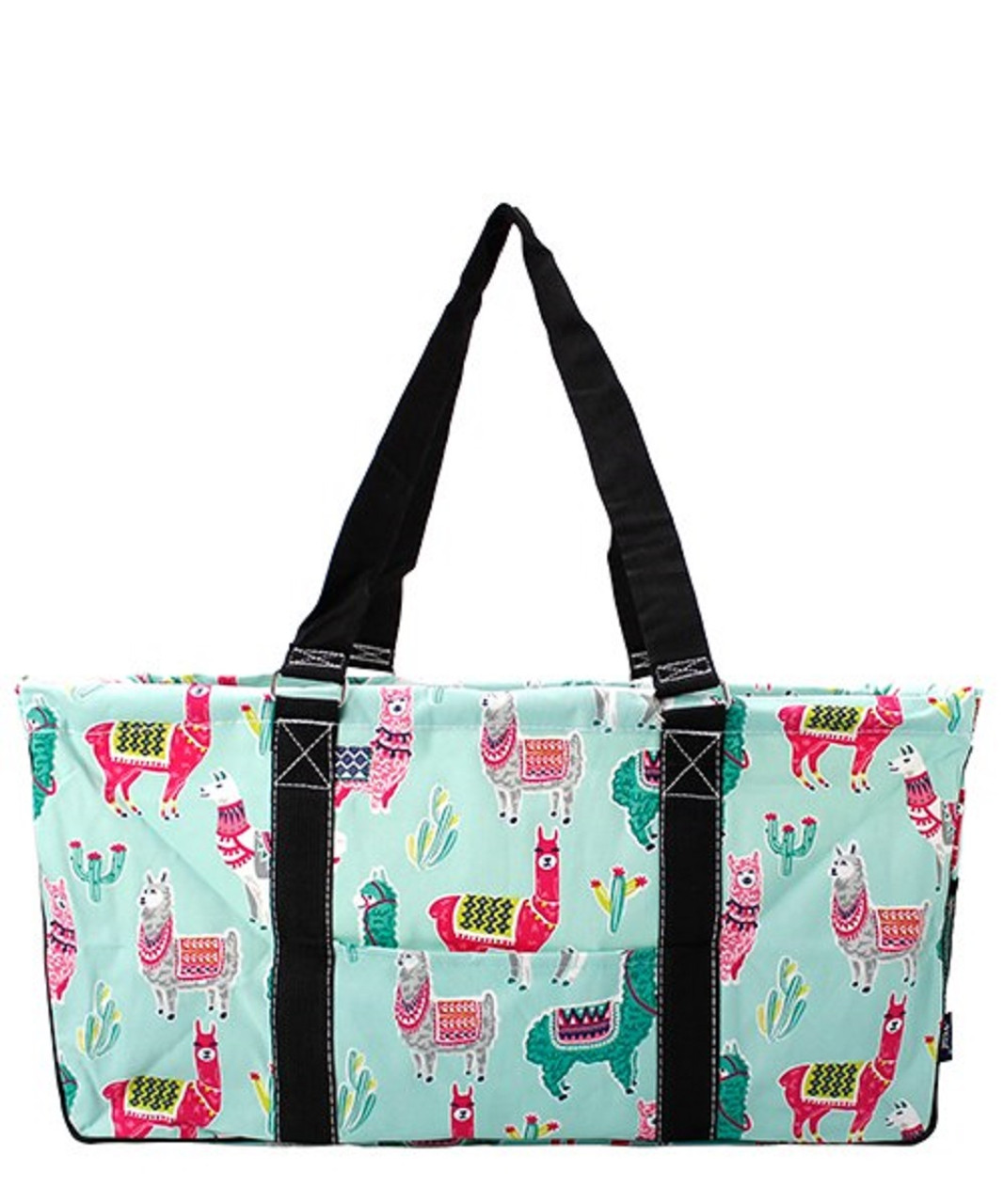 Sharky Business Print Large Canvas Utility Tote Bag-Blue