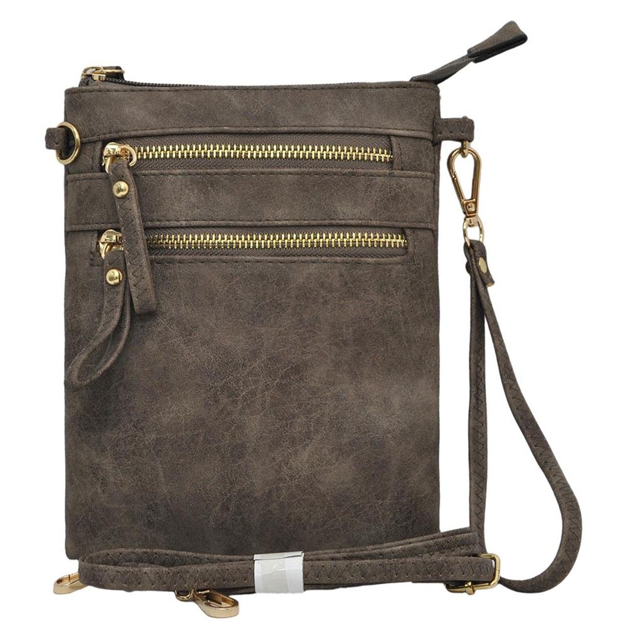 Taupe Gray NGIL Faux Leather Mini Backpack
