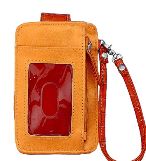 Orange Fashion Wristlet Wallet