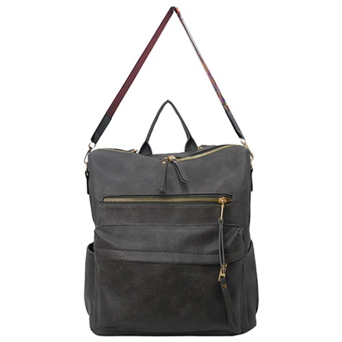 Medium Backpack Purse PU Leather Mini Backpack Travel Casual Ladies Shoulder  Bag(Blue) - Walmart.com