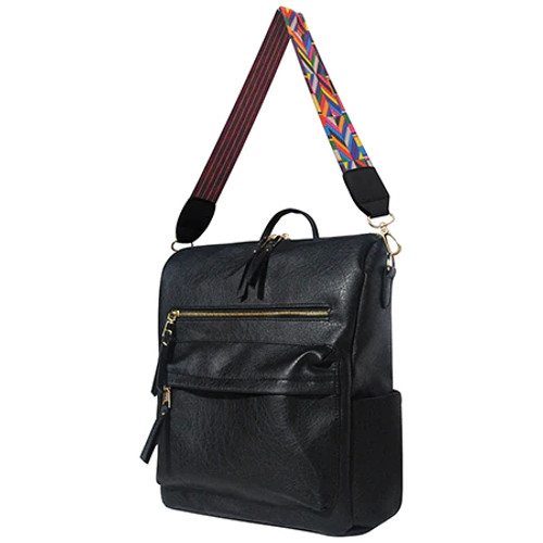 Faux Leather Mini Backpack