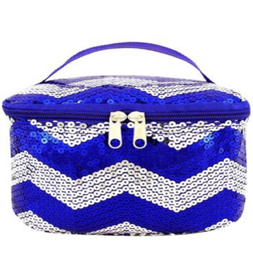 Royal Blue Sequined Chevron Case