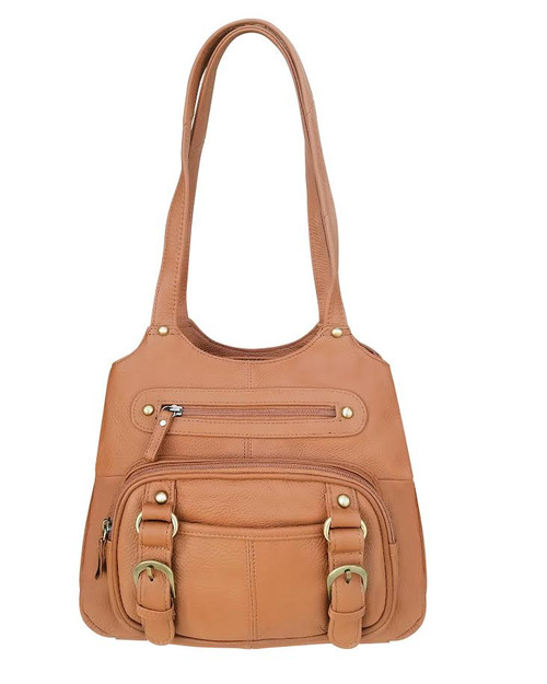 Concealed Carry Purse - Genuine Leather Locking CCW Gun Bag - Left and Right-hand Draw 