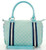 Large Aqua Hobo Fashion Handbag