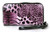 Purple Leopard Print Cross Rhinestone Wristlet