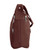 Roma Leathers 7082 Brown Genuine Leather Locking Concealed Purse