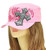 Pink Rhinestone Cross Vintage Hat