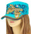 Turquoise Double Pistol Hat with Rhinestone