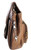 Roma Leathers 7096 Dark Brown Genuine Leather Concealed Purse