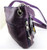 Concealed Carry Cross Body Leather Gun Purse with Slash Resistant Strap-Purple