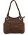 Concealment Gun Purse for Right or Left Hand Draw with Lock-Brown