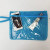 Knitting Factory Wet Bikini Bag Sailboat Beach Waterproof Swimsuit Bag-Blue