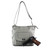 Concealed Carry Cross Body Leather Gun Purse with Slash Resistant Strap-Grey