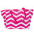 Pink Chevron Insulated Lunch Tote Bag 