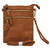 Light Brown NGIL Small Multi-Pocket Faux Leather Crossbody