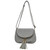 Cloud (Light Gray) NGIL Faux Leather Half Moon Crossbody