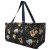 Sloth Life Print Large Canvas Utility Tote Bag-Black