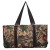 Brown Camo Large Canvas Utility Tote Bag-Brown