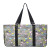 Sweet Hearts Large Canvas Utility Tote Bag-Black