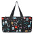 Nurse Love Large Canvas Utility Tote Bag-Black