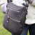 Black Satchel Purse Chrome Zip, Tumbled Leather GTM-23/BK