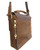 Roma Leathers 9011 Lockable Leather Crossbody Bag Brown