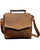 Roma Leathers 9011 Lockable Leather Crossbody Bag Brown