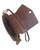 Roma Leathers 9011 Lockable Leather Crossbody Bag Brown