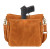 Slim Crossbody Concealed Carry Purse Distressed Buffalo Caramel GTM-CZY/98