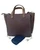 Roma Leathers Vintage Cowhide Leather Tote Brown 9000