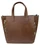 Roma Leathers Vintage Cowhide Leather Tote Light Brown 9000