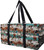 Country Cow Print Large Canvas Utility Tote Bag-Black