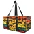 Sunset Expedition Print Large Canvas Utility Tote Bag-Black