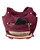 Roma Leathers 7096 Burgundy Genuine Leather Concealed Purse