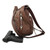 Concealed Carry Leather Gun Purse w/ Organizer & Shoulder Strap (Brown)