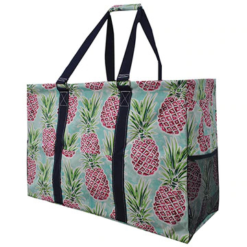 Sweet Pineapples NGIL Mega Shopping Utility Tote Bag