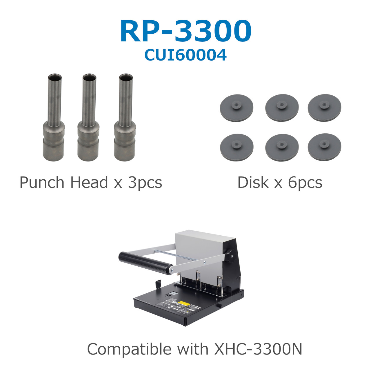 RP-3300 - Replacement Hole Punch Head & Disk Set | CARL