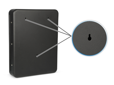 mounting holes on back