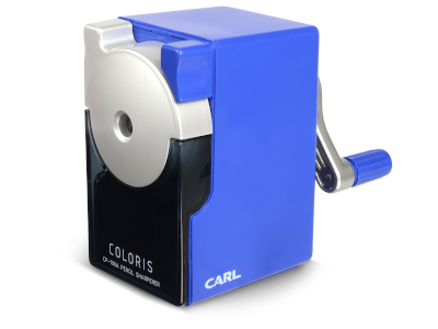 compact blue pencil sharpner