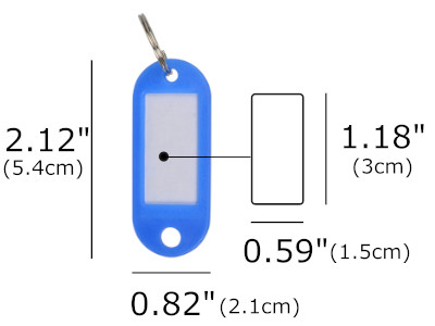 size of key tag