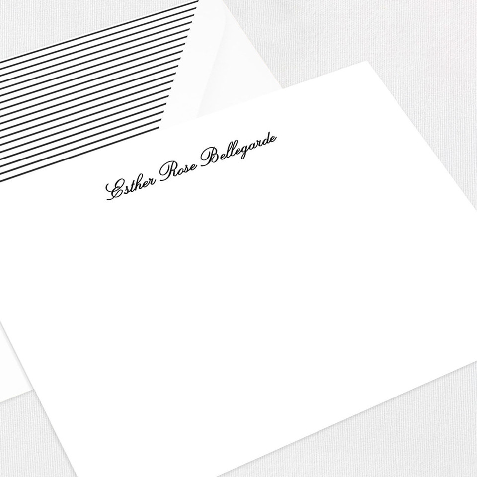 Esther Personalized Stationery Card
