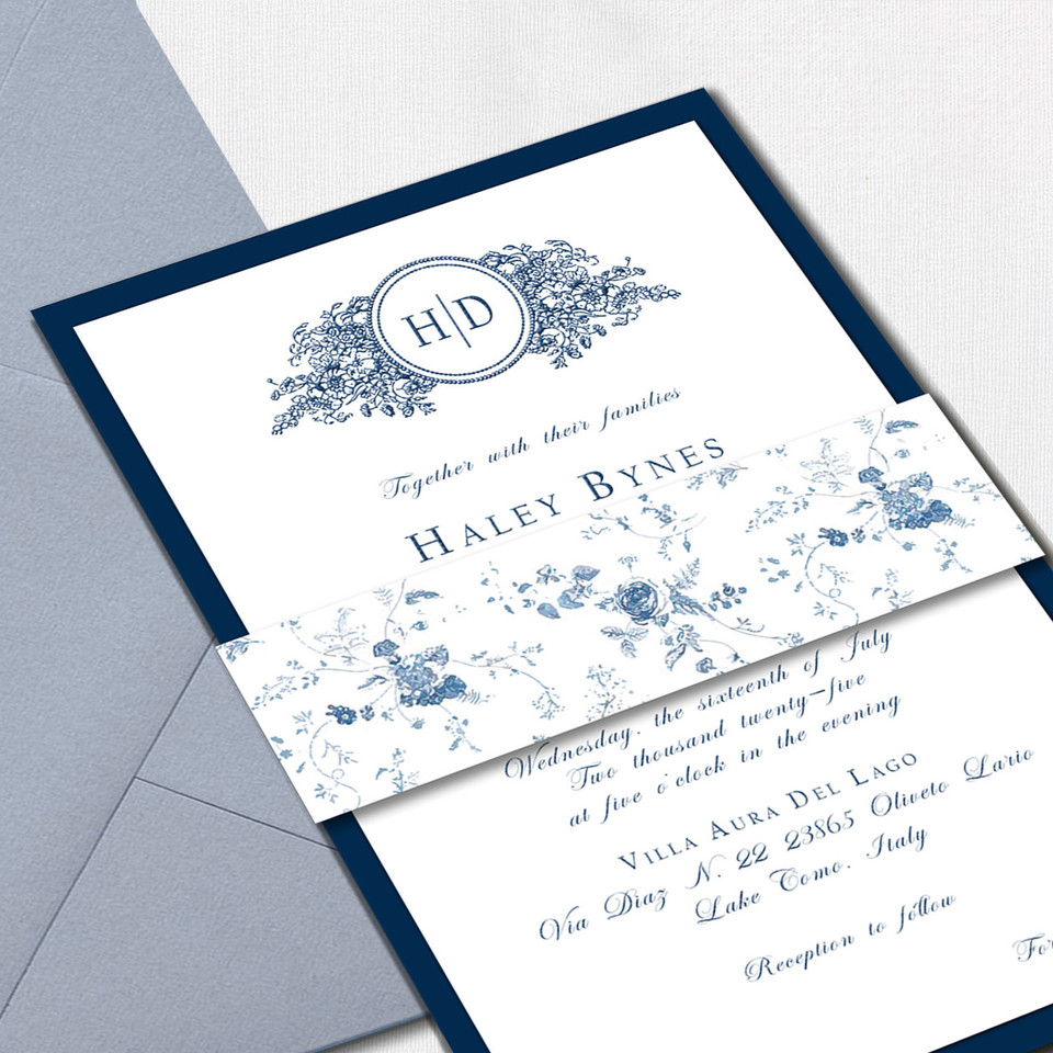 Haley Belly Band Wedding Invitations