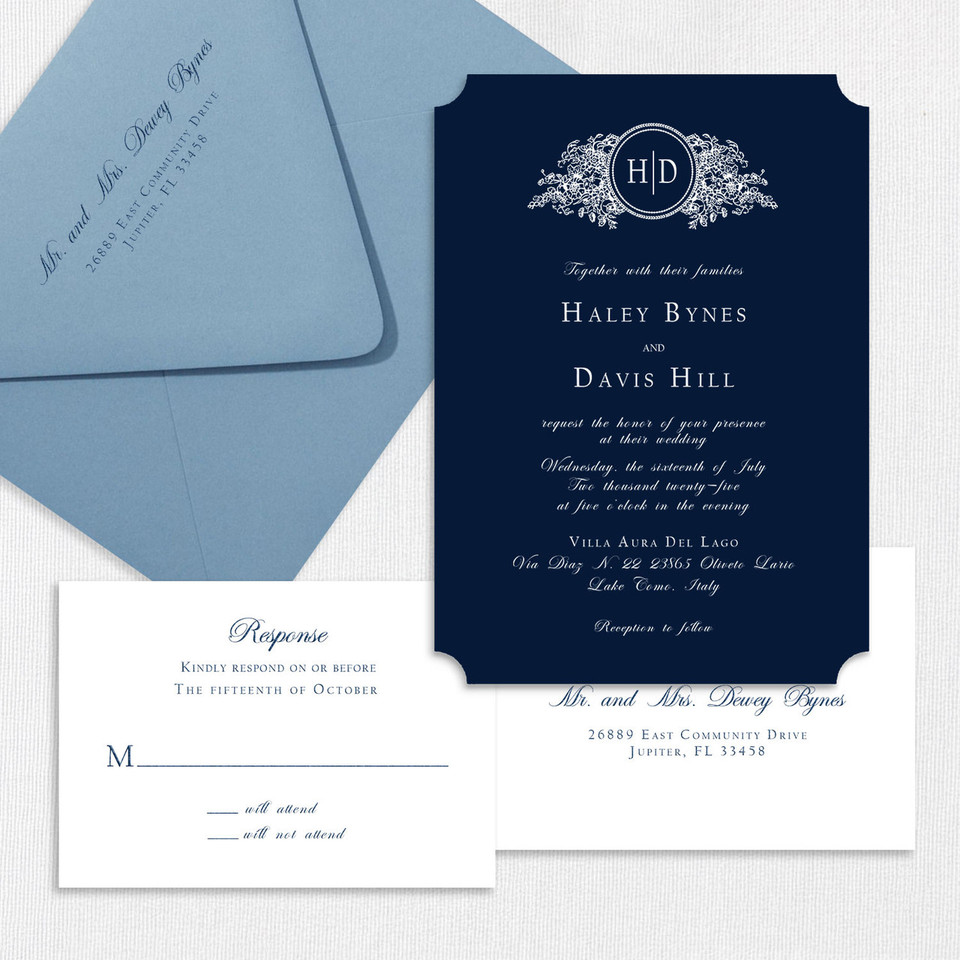 Haley Ticket Wedding Invitations