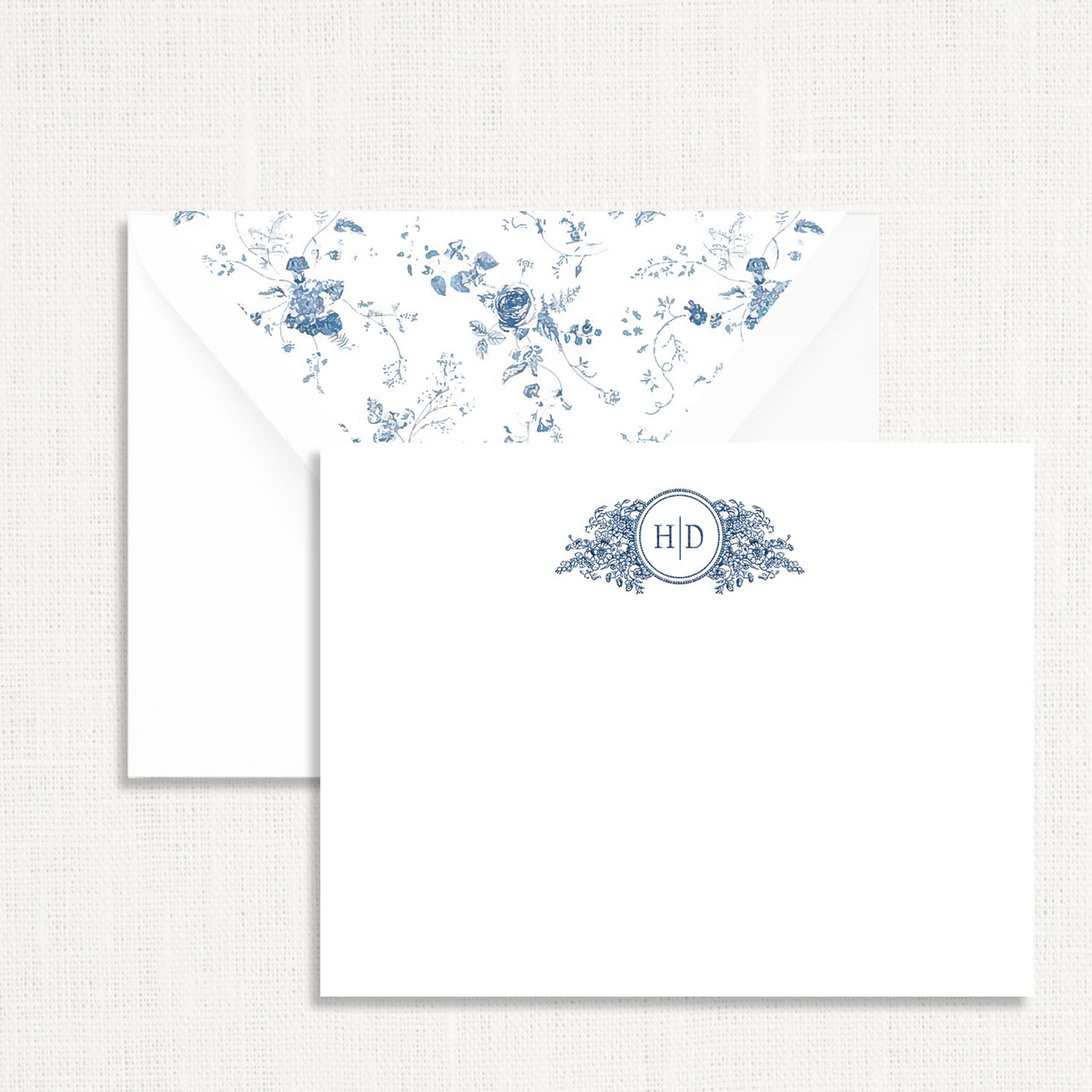 Haley Couples Personalized Stationery Card