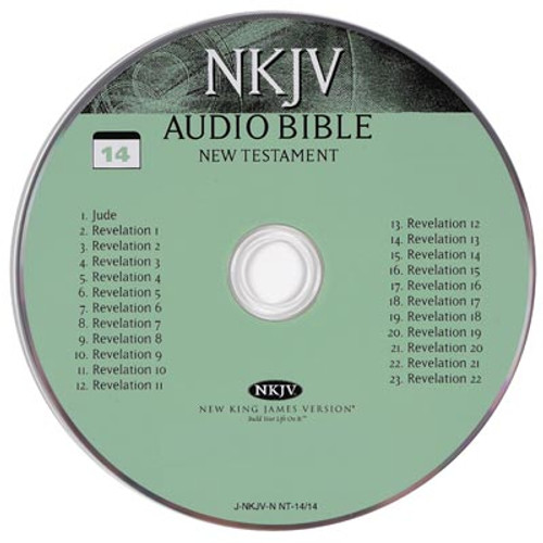 Last CD of the New Testament - CD lets the user know which chapter is on which track - New King James Bible Complete on CD, dramatized by Stephen Johnston