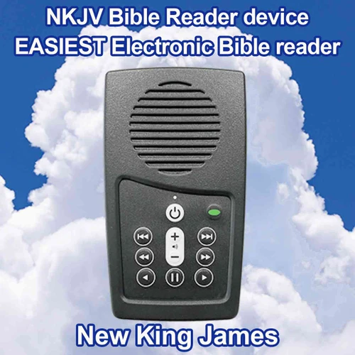 Front view, NKJV Bible Reader device, the EASIEST Electronic Bible reader
