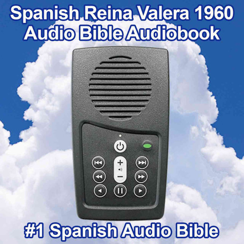 Front view, Spanish Audio Bible Audiobook player, Reina Valera 1960