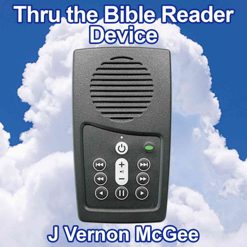 Front view, J Vernon McGee Thru the Bible reader device, the EASIEST Electronic Bible reader
