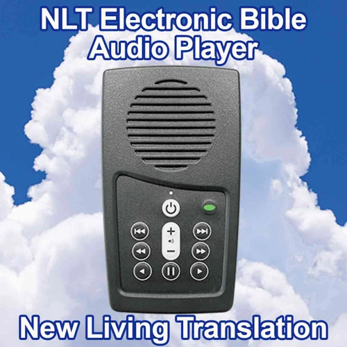 Front view, NLT Electronic Bible player, NLT Audio Bible player