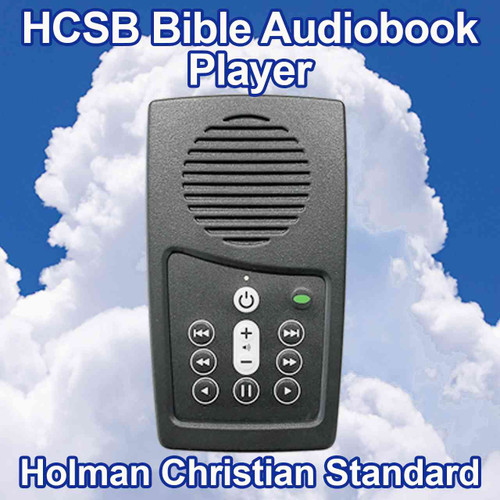 Front view, HCSB Bible Audiobook player, the EASIEST Bible Audiobook player